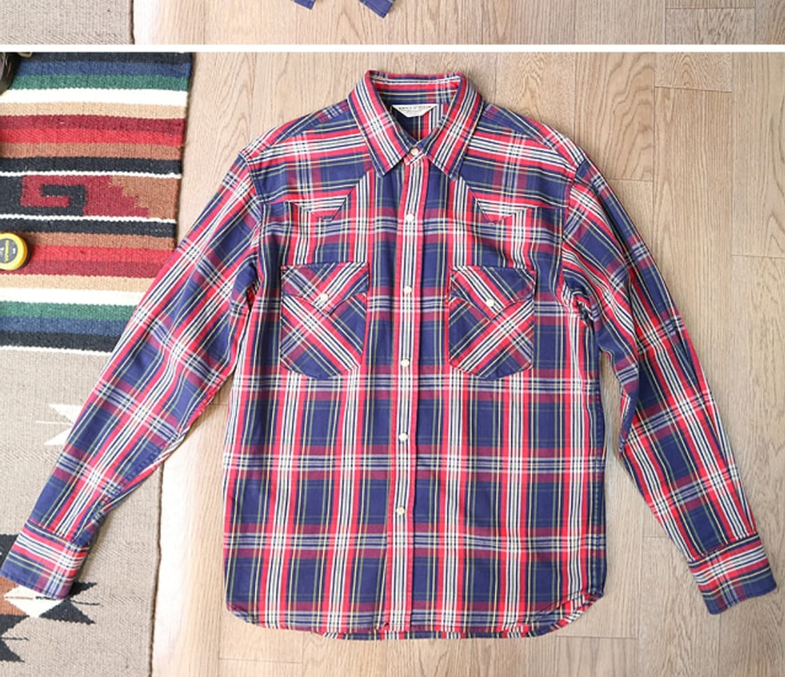 일본판 07S LEVIS 리바이스 60505 해비코튼 웨스턴 체크남방

 상품이미지2