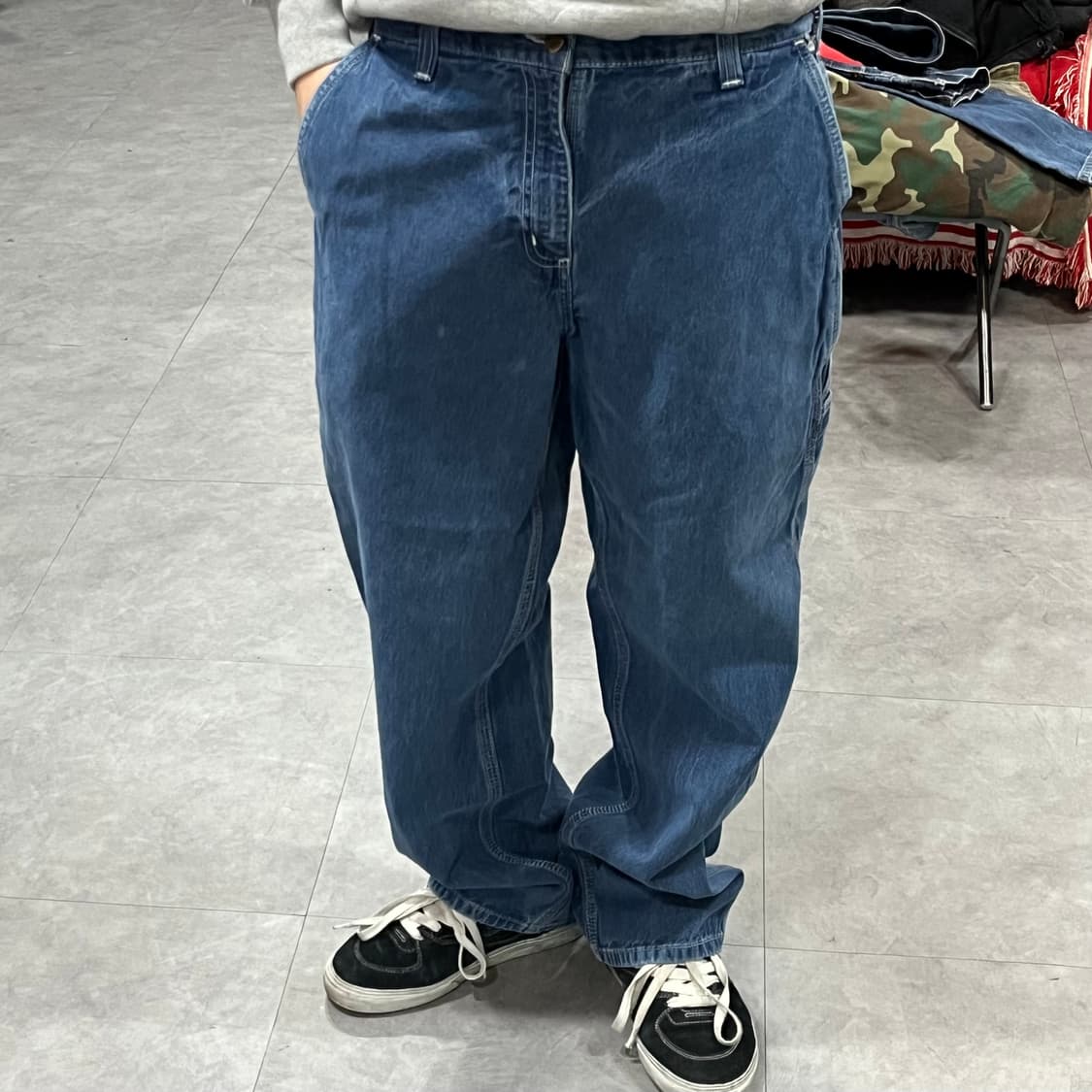 Carhartt 데님 카펜터 팬츠 (33“) 상품이미지8