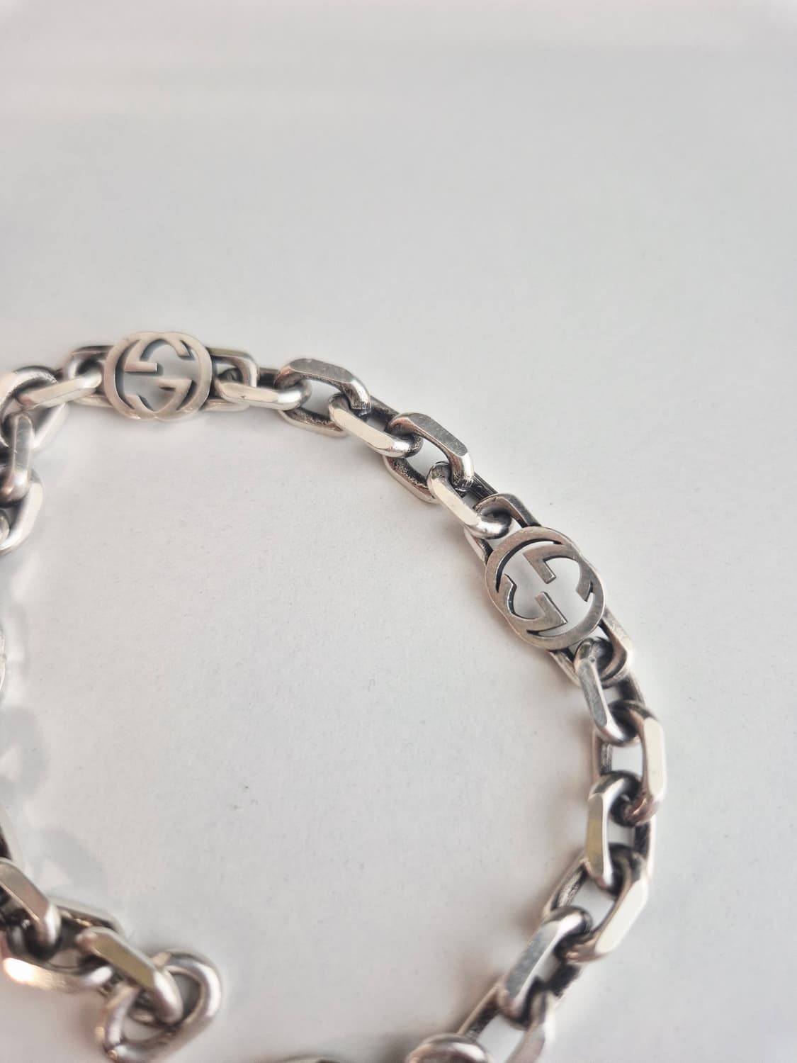 구찌 인터로킹 체인 팔찌 18호 상품이미지4