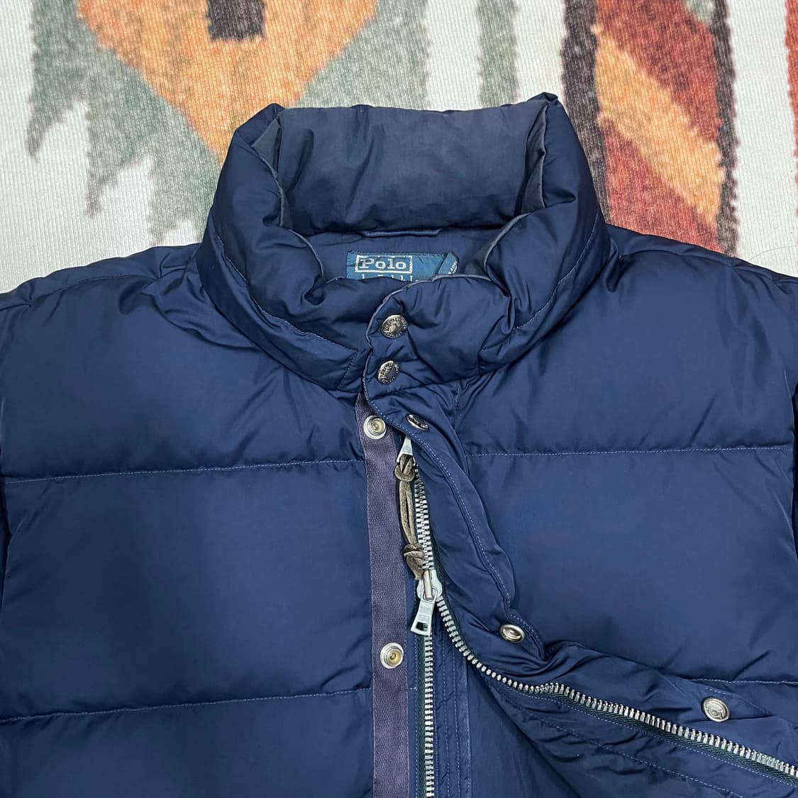 폴로 랄프로렌 푸퍼 숏패딩 네이비 다운 패딩 상품이미지5