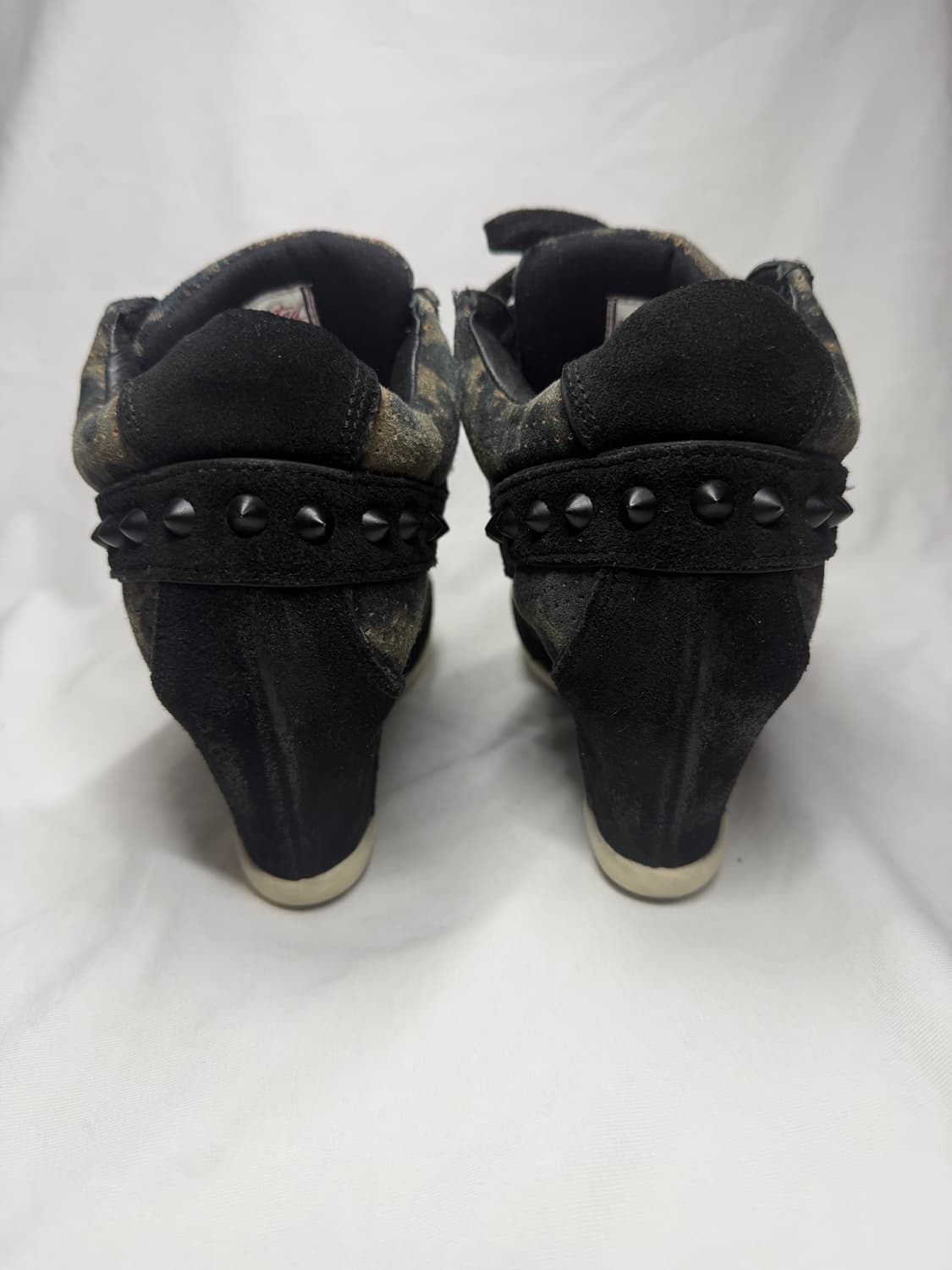 [38] ASH 아쉬 웨지힐 스니커즈 스터드 레오파드  상품이미지5