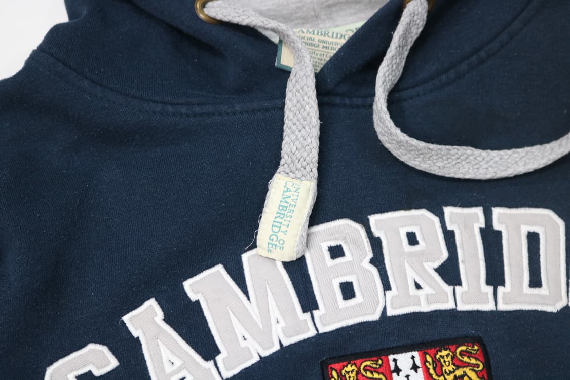 캠브릿지 유니버시티 빈티지 엠블럼 기모 후드티 (L) 상품이미지4