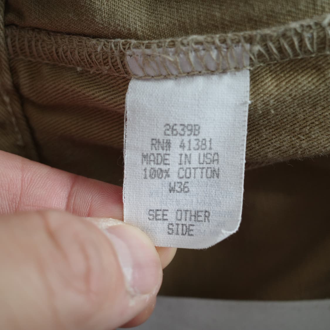 90s 폴로 랄프로렌 MADE IN USA 어센틱 사각탭 치노 반바지 상품이미지4