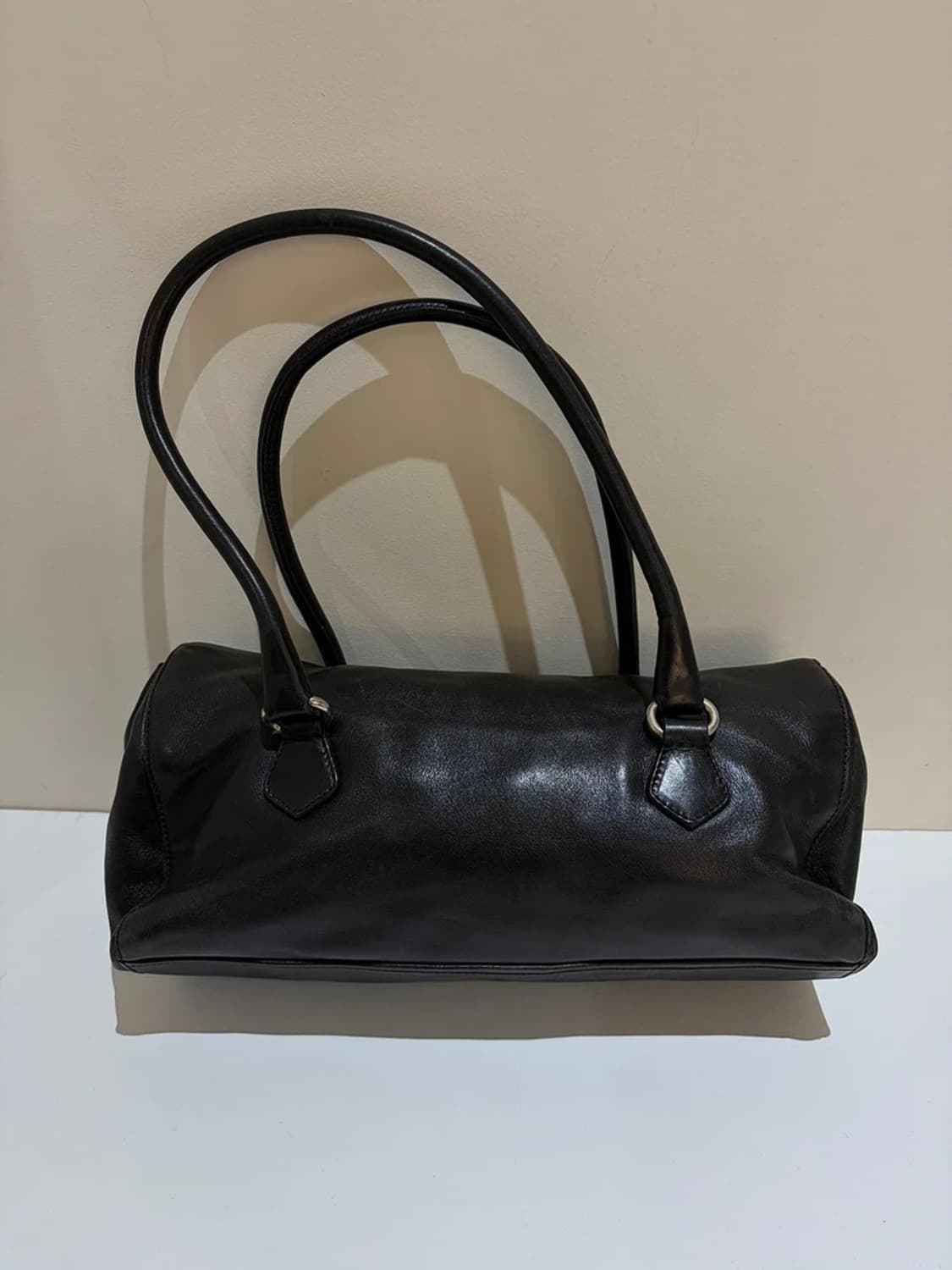 프라다 PRADA 00's Y2K 메탈 버클 바게트 숄더백 Q1567 상품이미지5