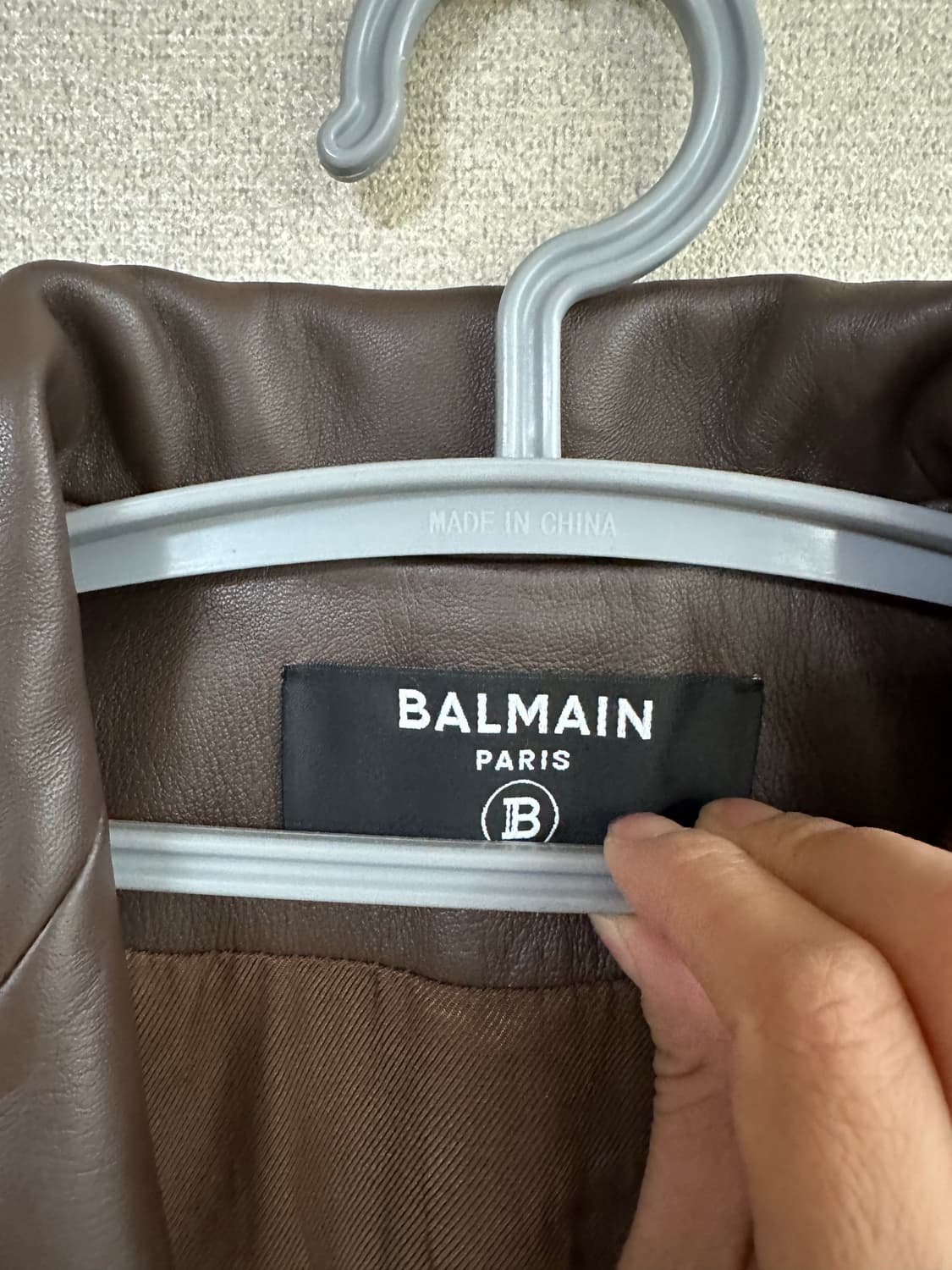 (정품)발망 브라운 가죽 자켓 34사이즈 44사이즈 상품이미지5