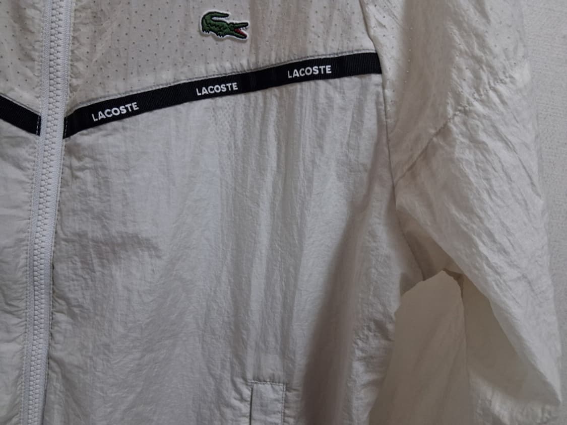 라코스테 아이보리 바람막이 후드점퍼 남성 L 상품이미지5