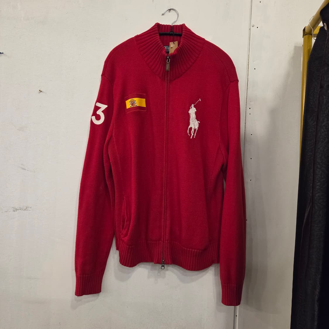 폴로 빅포니 에스파냐 스페인 니트집업 xl  상품이미지1