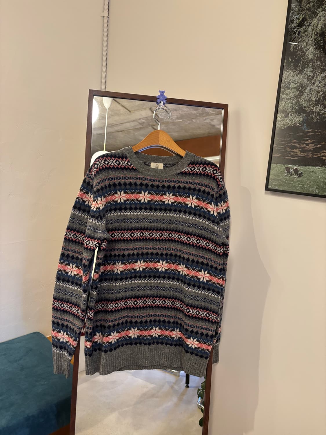 뷰티앤유스 페어아일 패턴 니트 상품이미지1