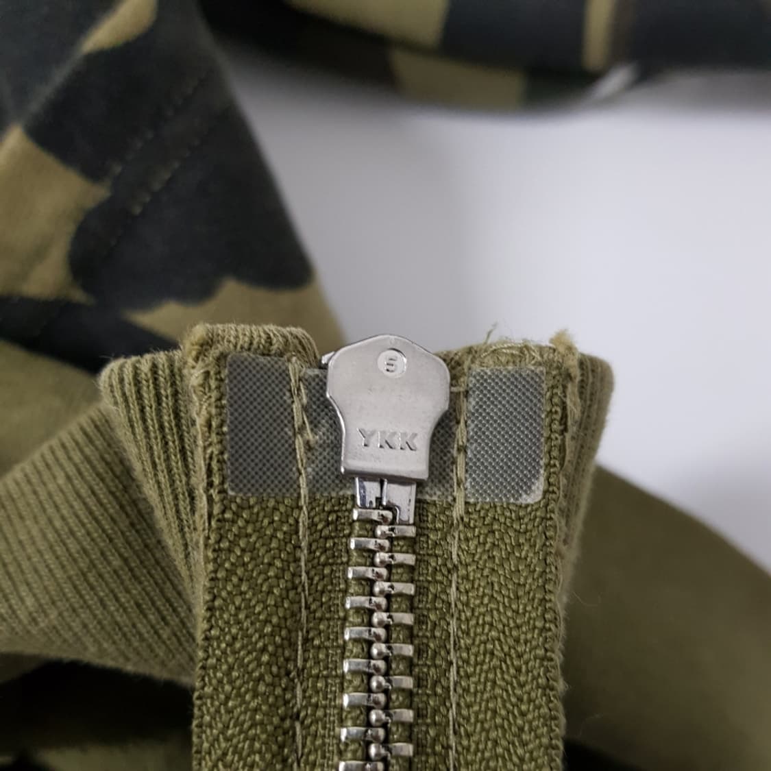 정품)베이프 카모 샤크 후드집업 XL 녹계 상품이미지6