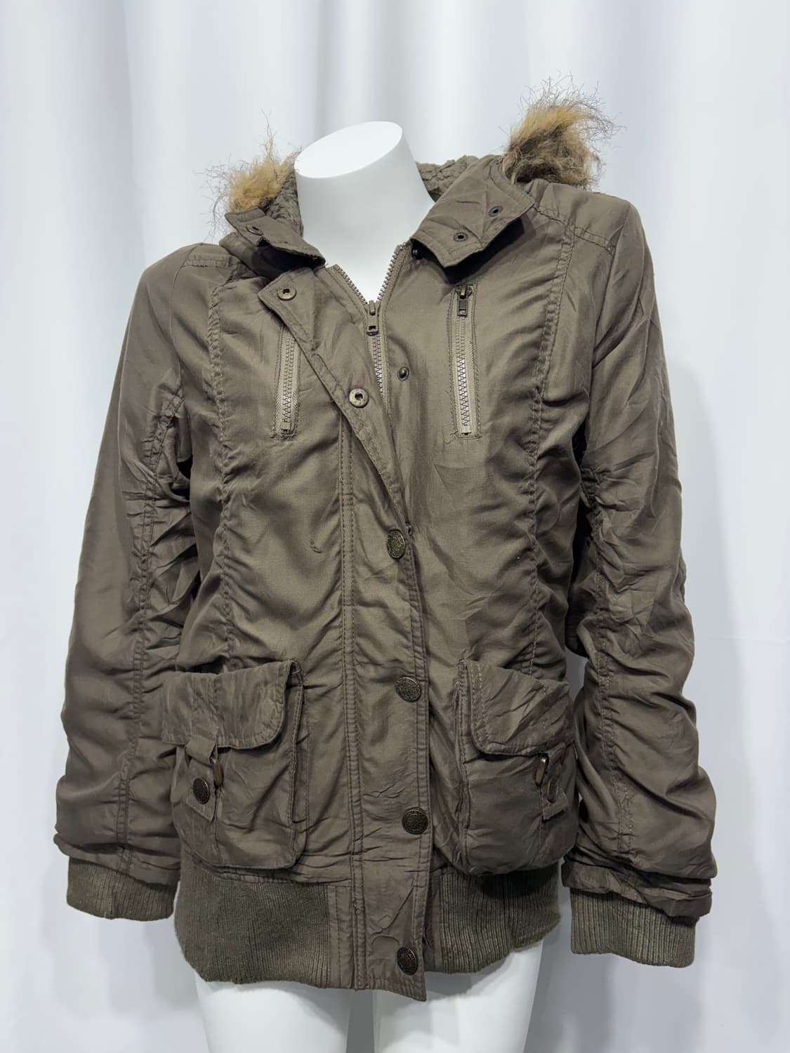 🎸카키 퍼 봄버 자켓🎸 상품이미지5