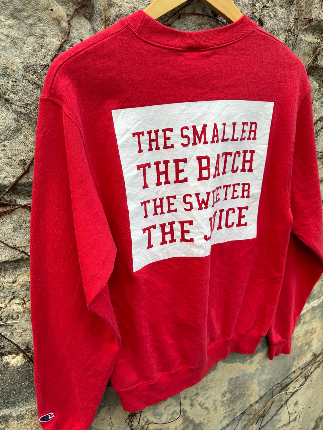 챔피온 빈티지 양면 프린팅 스웻 셔츠 맨투맨 레드 s 상품이미지4