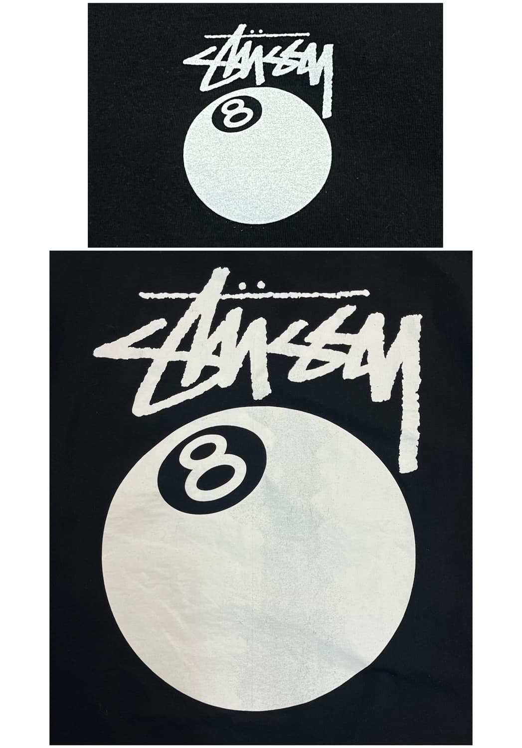 스투시 에잇볼 빅로고 반팔티 블랙 XL #csz3563 상품이미지9