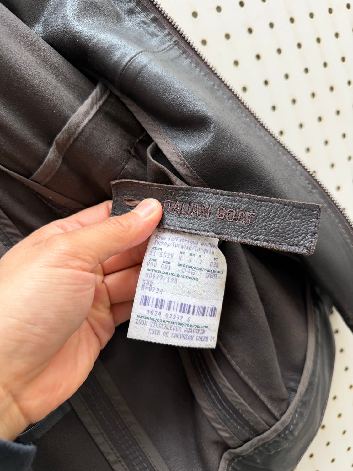 HUGO BOSS GOATSKIN LEATHER 휴고보스 염소가죽자켓 상품이미지6