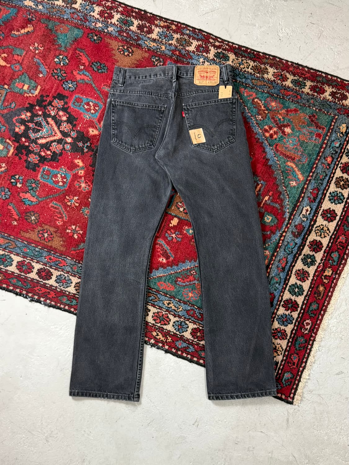 00's 빈티지 리바이스 517 블랙 부츠컷 플레어진 상품이미지4