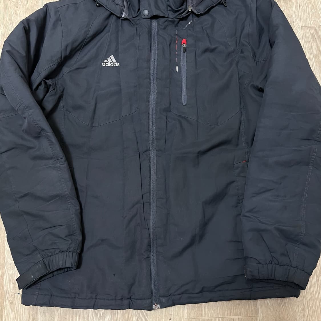 아디다스 남성 기모 바람막이 점퍼 L/100  상품이미지4