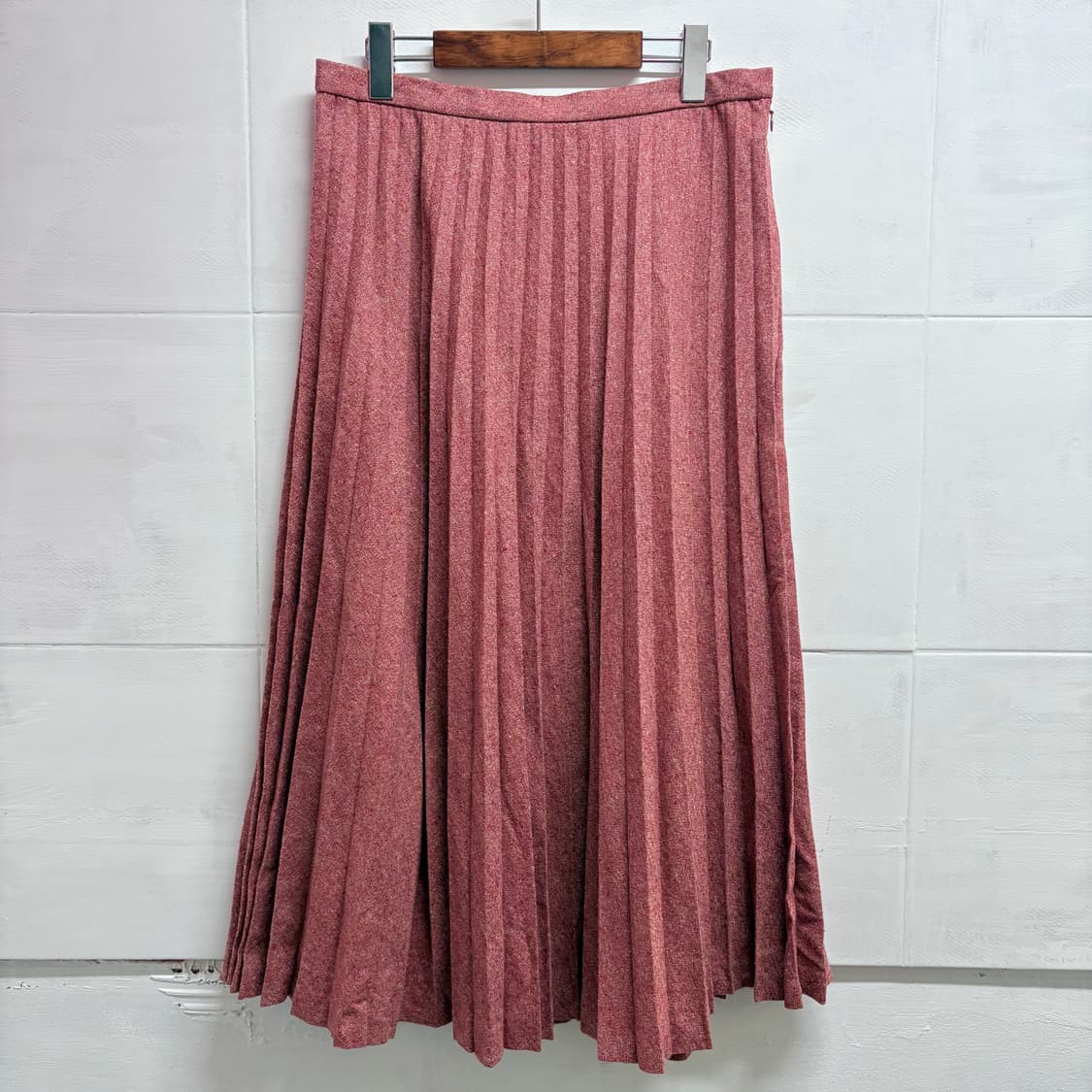 울캐미시어 보카시 플리츠 주름 롱 스커트  상품이미지1