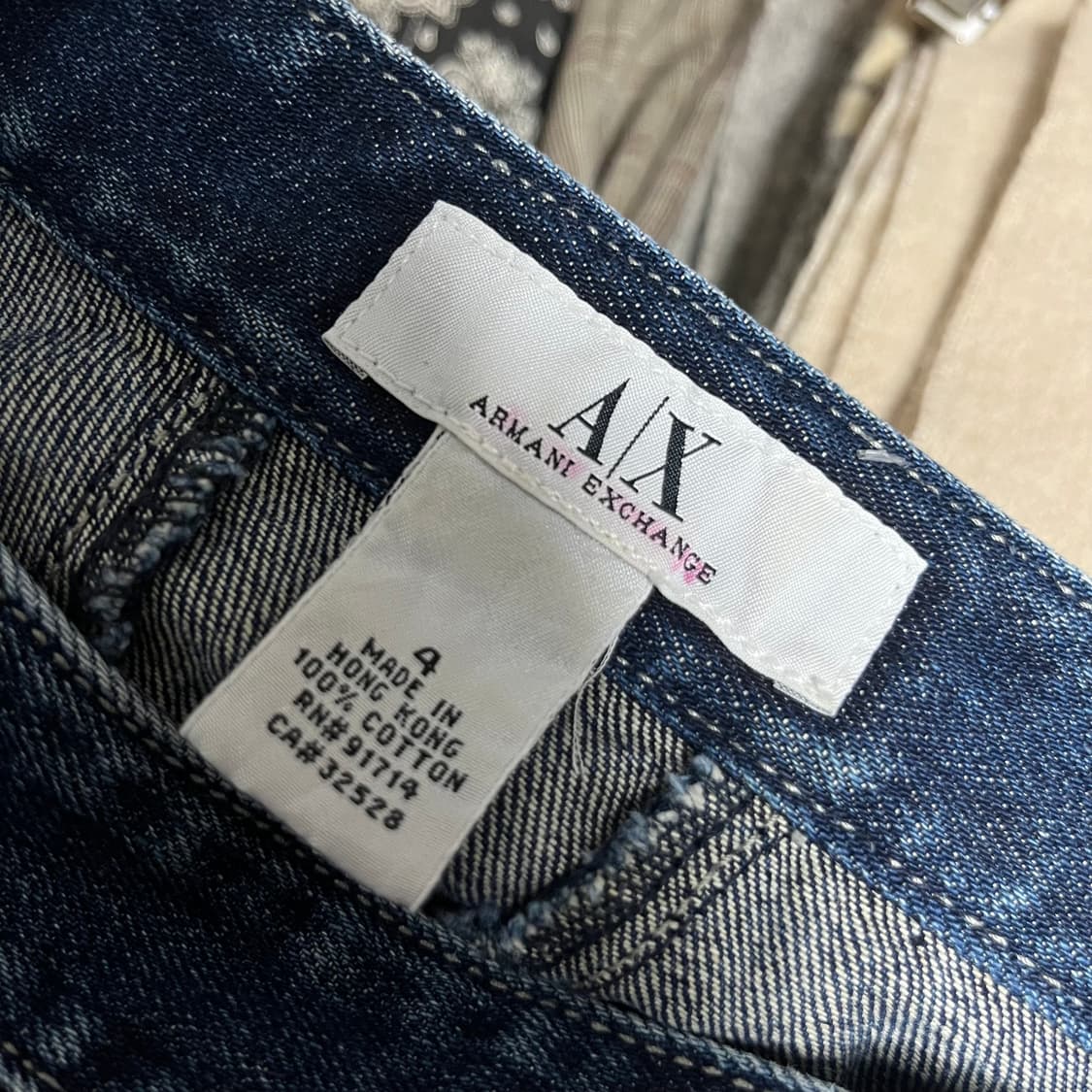 ARMANI 아르마니 익스체인지 데님 청치마 미니스커트 4 상품이미지2