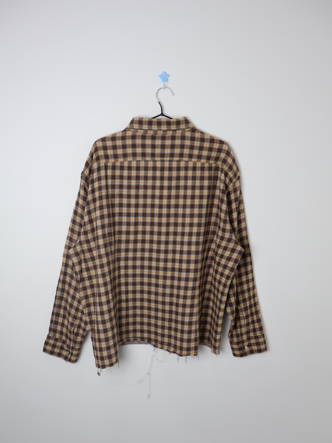 Kansai Jeans Vintage Plaid Cut Off Shirt 상품이미지2