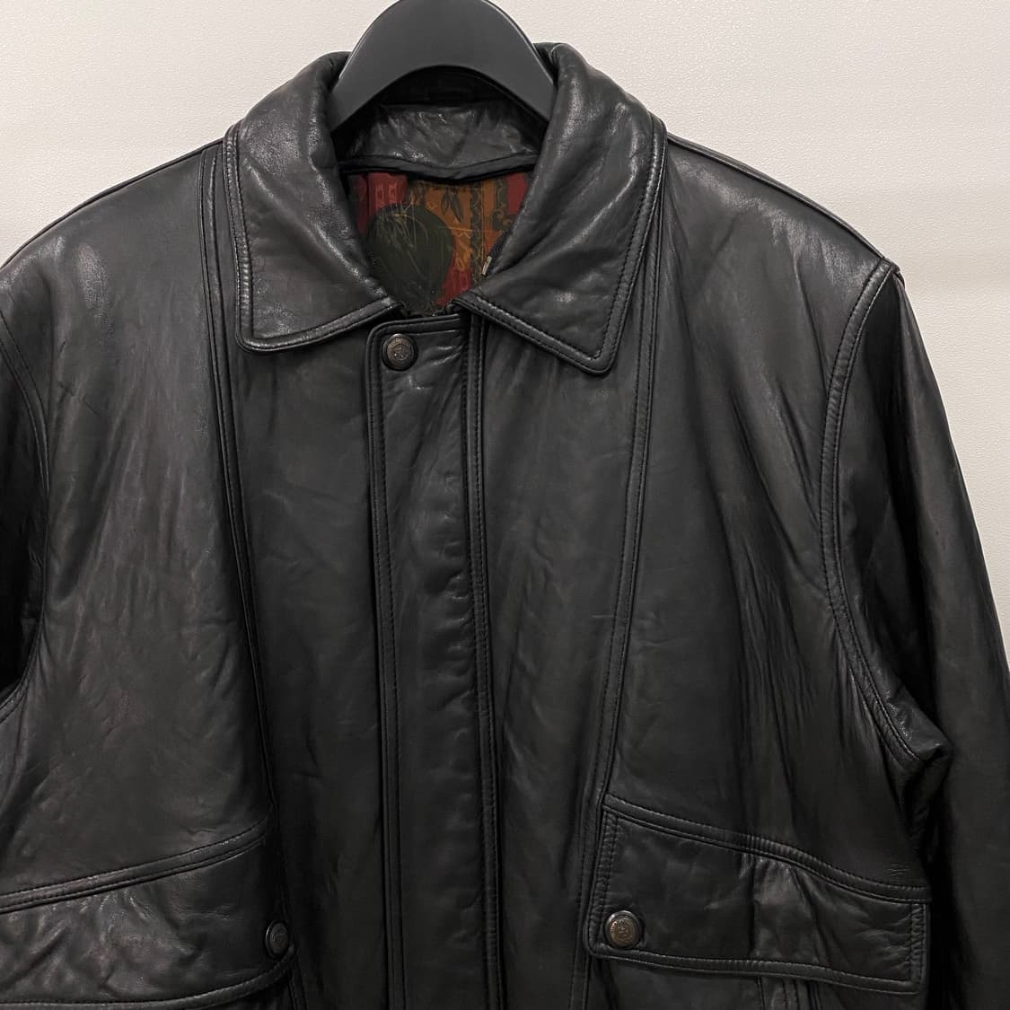 빈티지 양가죽 봄버 자켓 상품이미지3