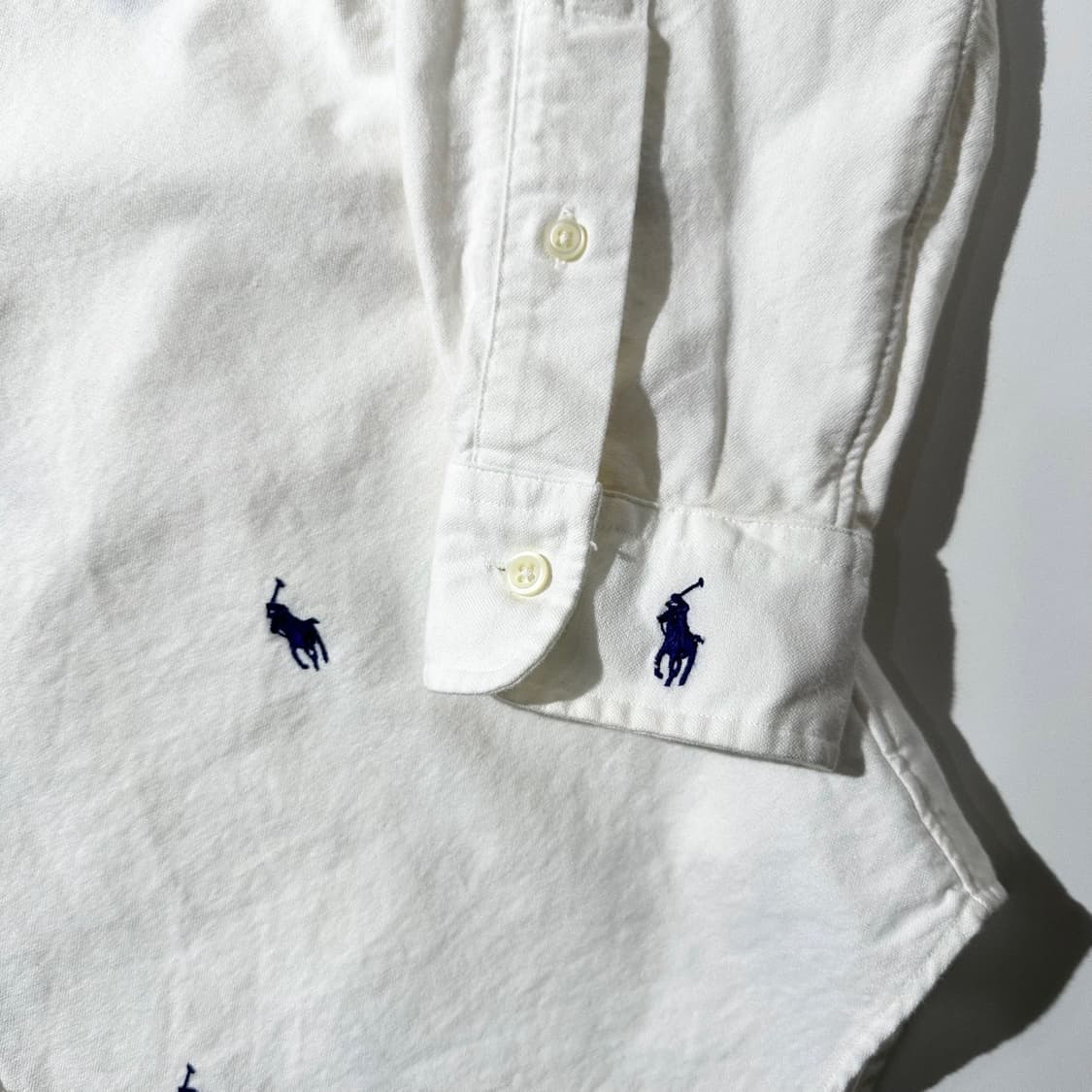 폴로 랄프로렌 멀티 포니 엠브레이디드 셔츠 화이트 상품이미지5