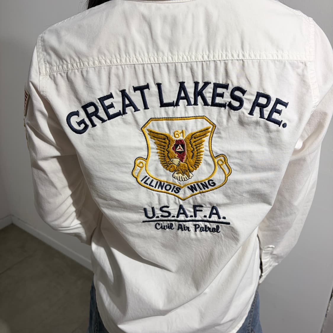 아비렉스 USA 와펜 자수 셔츠 상품이미지6