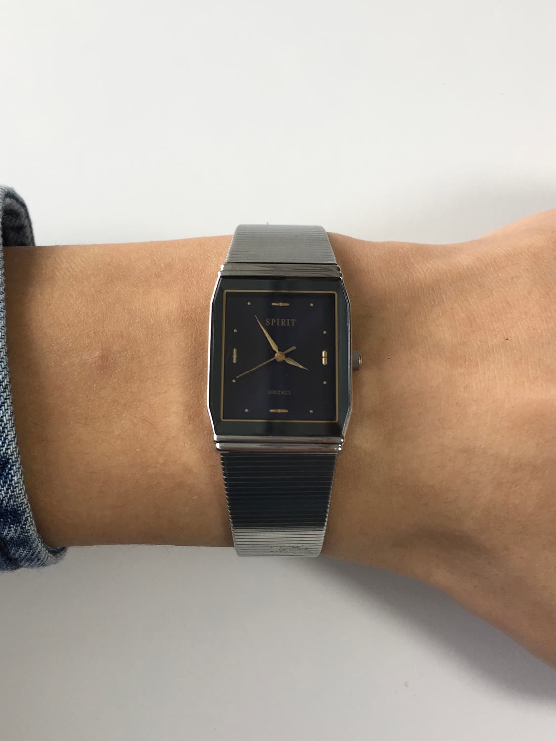 90s seiko sprit square navy dial 상품이미지6