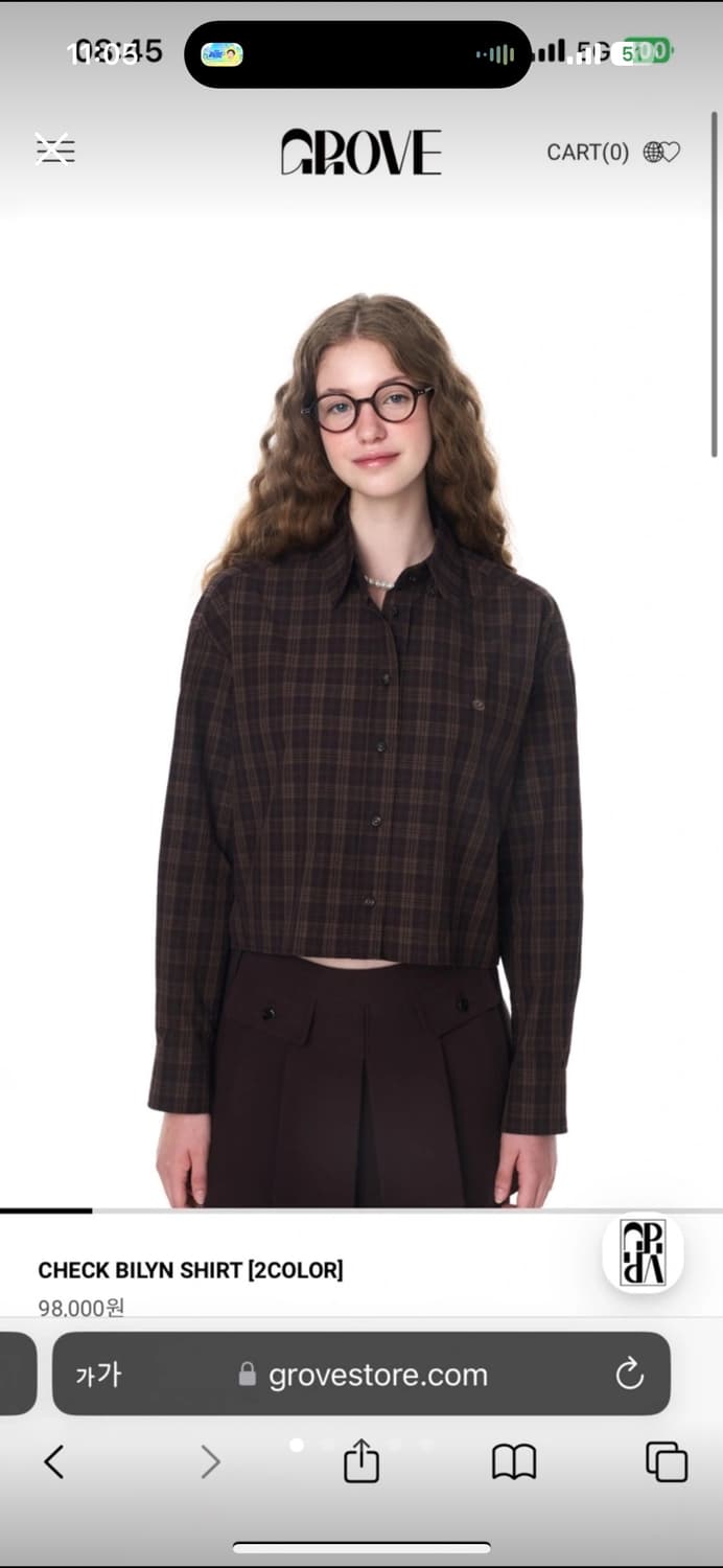 그로브 CHECK BILYN SHIRT 상품이미지1