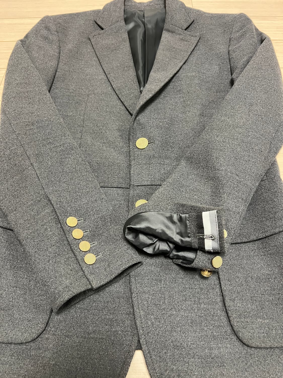 하이엔드 울 블렌드 클래식 블레이저 / 그레이 / 50 상품이미지4