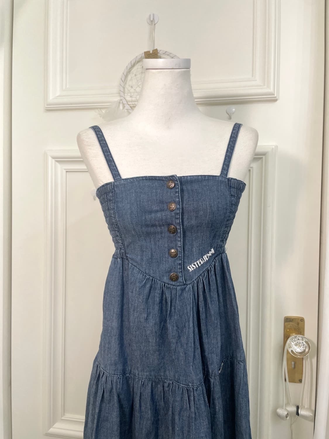 denim lovely cute midi opc 상품이미지5