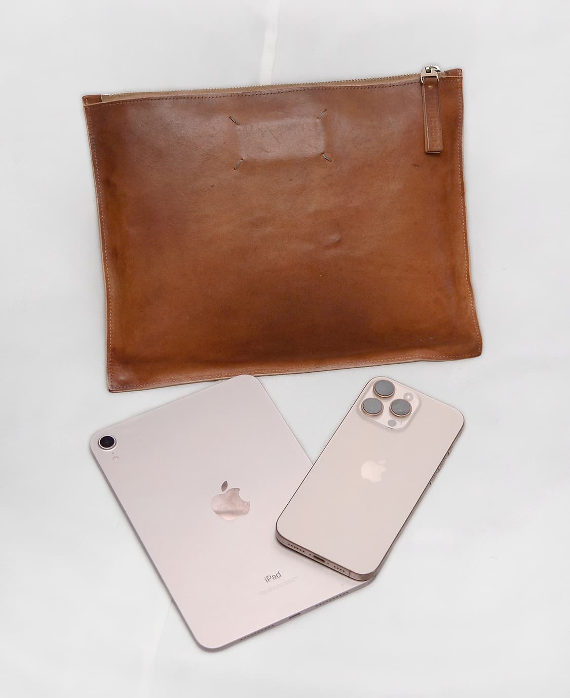 메종 마르지엘라 스티치로고 베지터블 레더 클러치백 상품이미지2