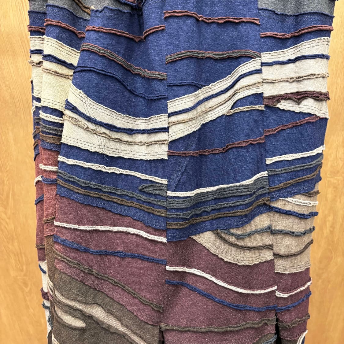 유르겐 렐 롱 스커트 에스닉 텍스처 입체 컬러 라인 패턴 디테일 브라운 상품이미지6