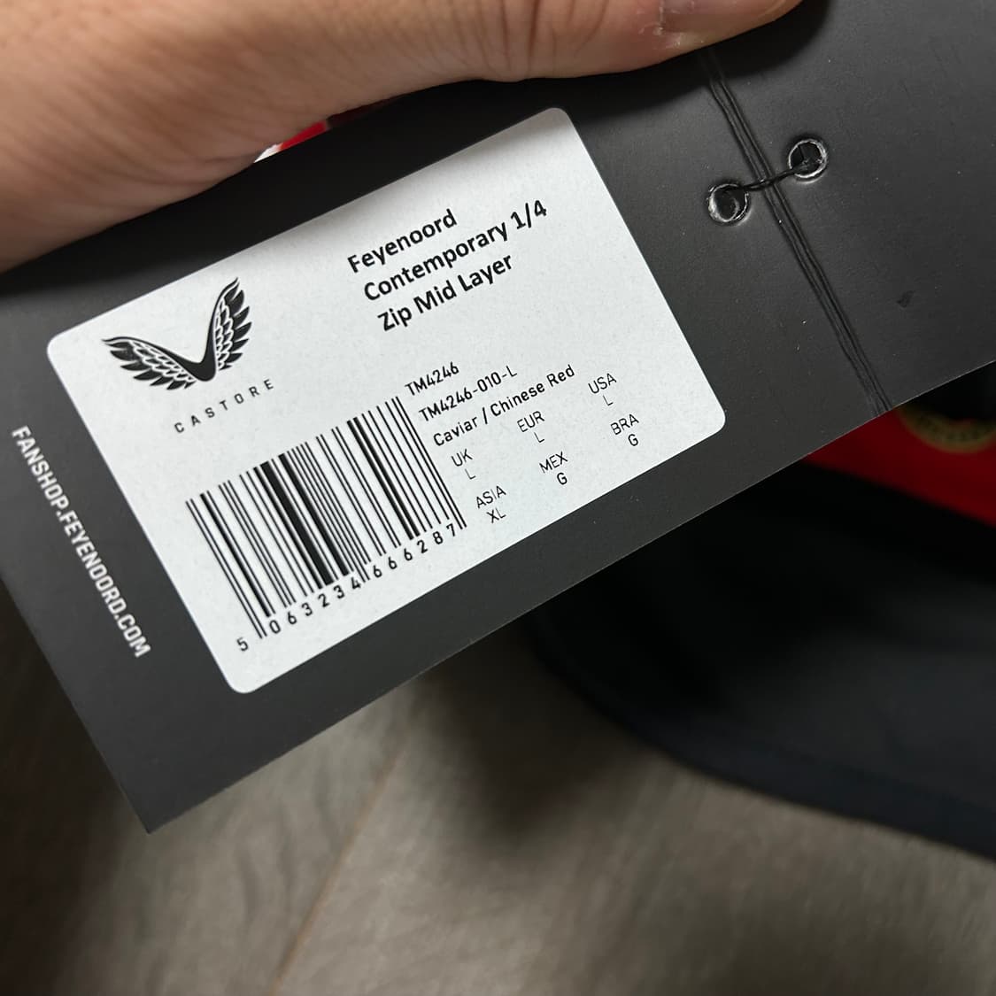 (새상품) 페예노르트 1/4 집업탑 상품이미지7