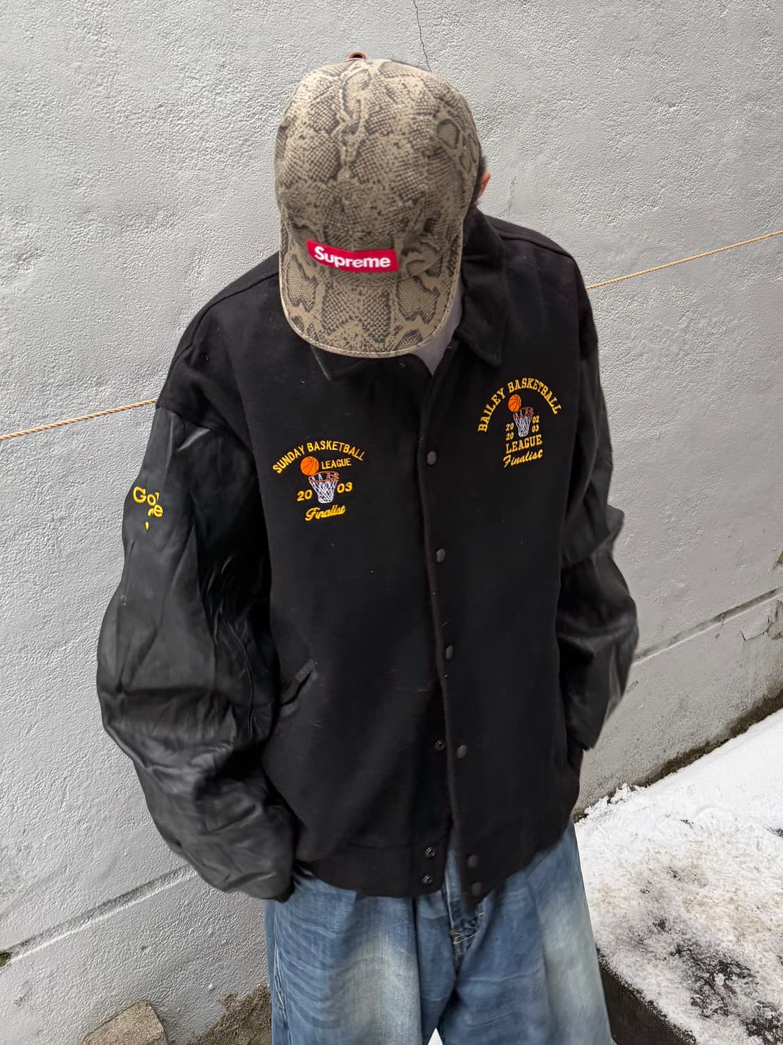 빈티지 바시티 자켓 상품이미지4