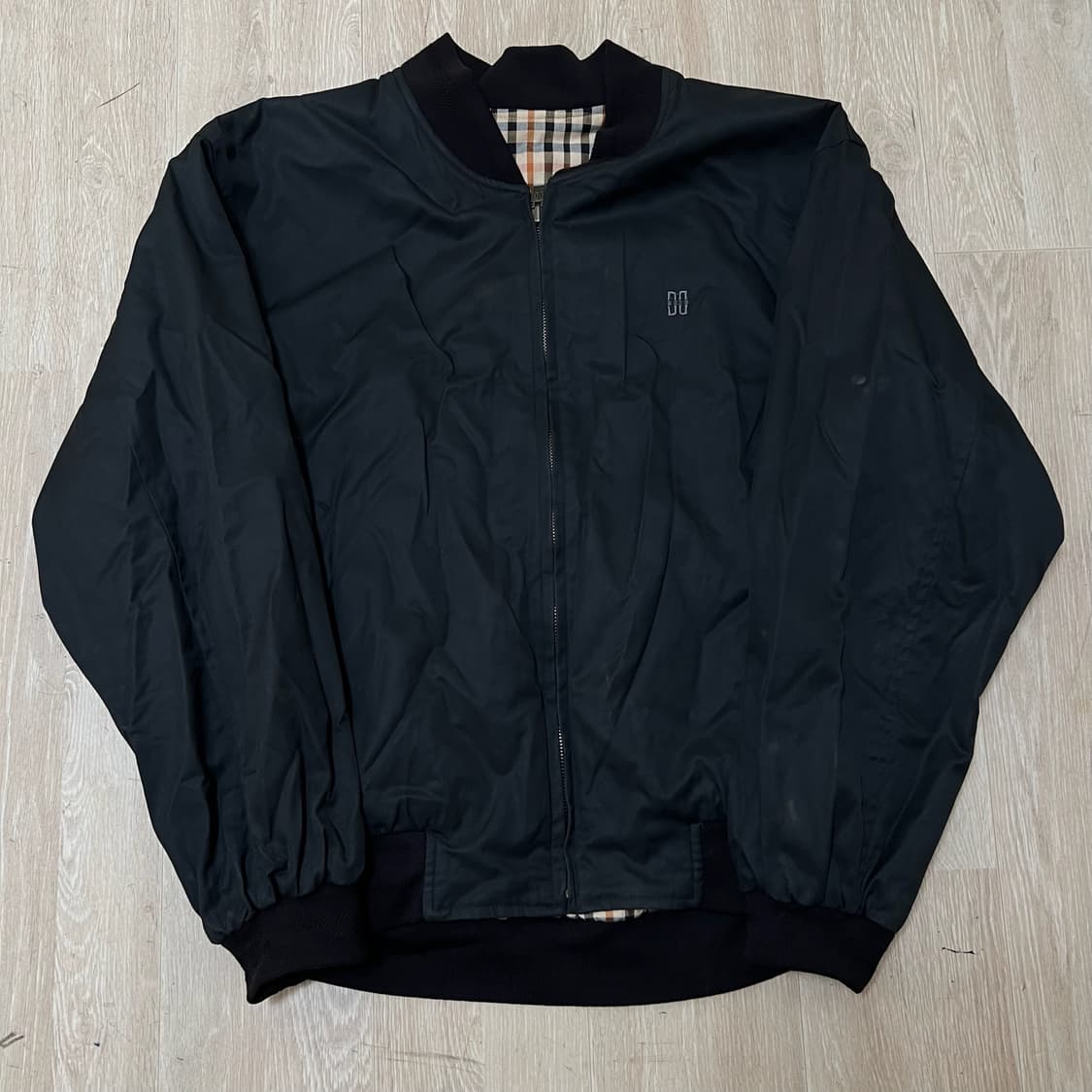 닥스 남성 리버시블 체크 블루종 자켓 XXL/110  상품이미지1