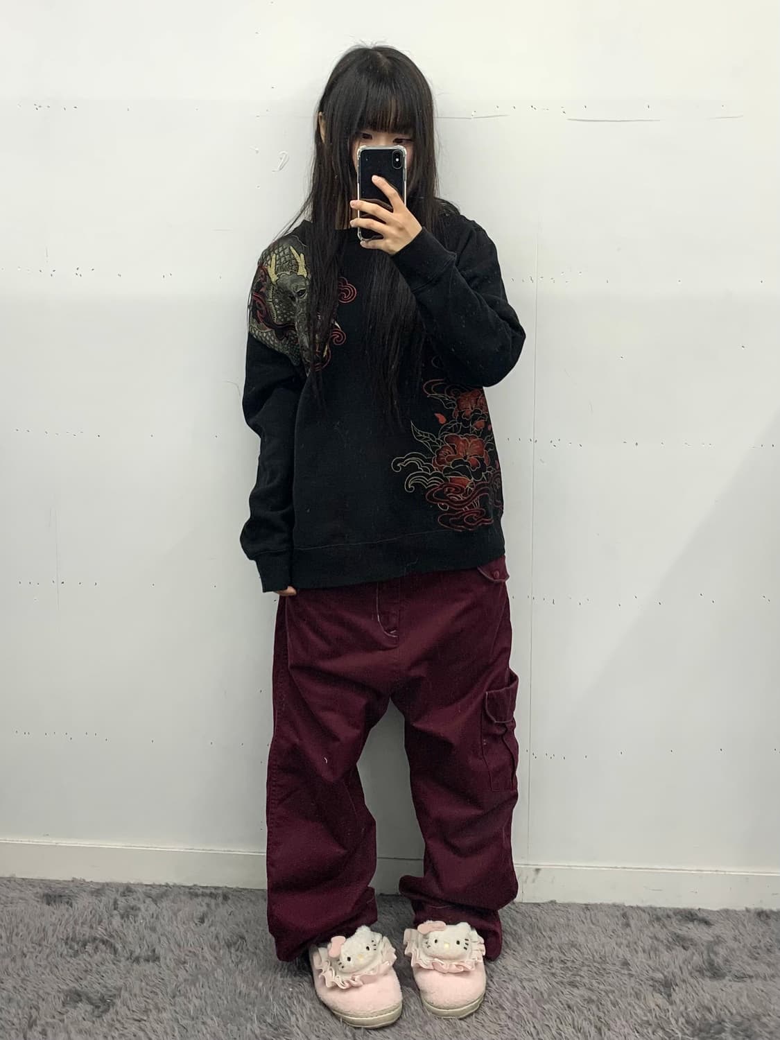 재패니즈 드래곤 프린팅 맨투맨 상품이미지3