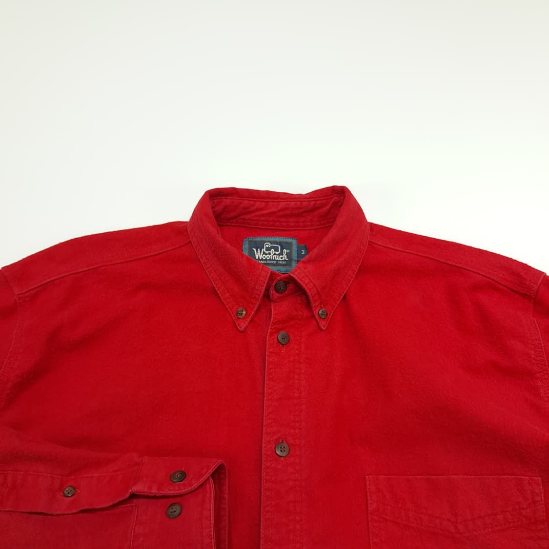 CN930 L 울리치 레드 플란넬 긴팔 셔츠 남방 상품이미지3
