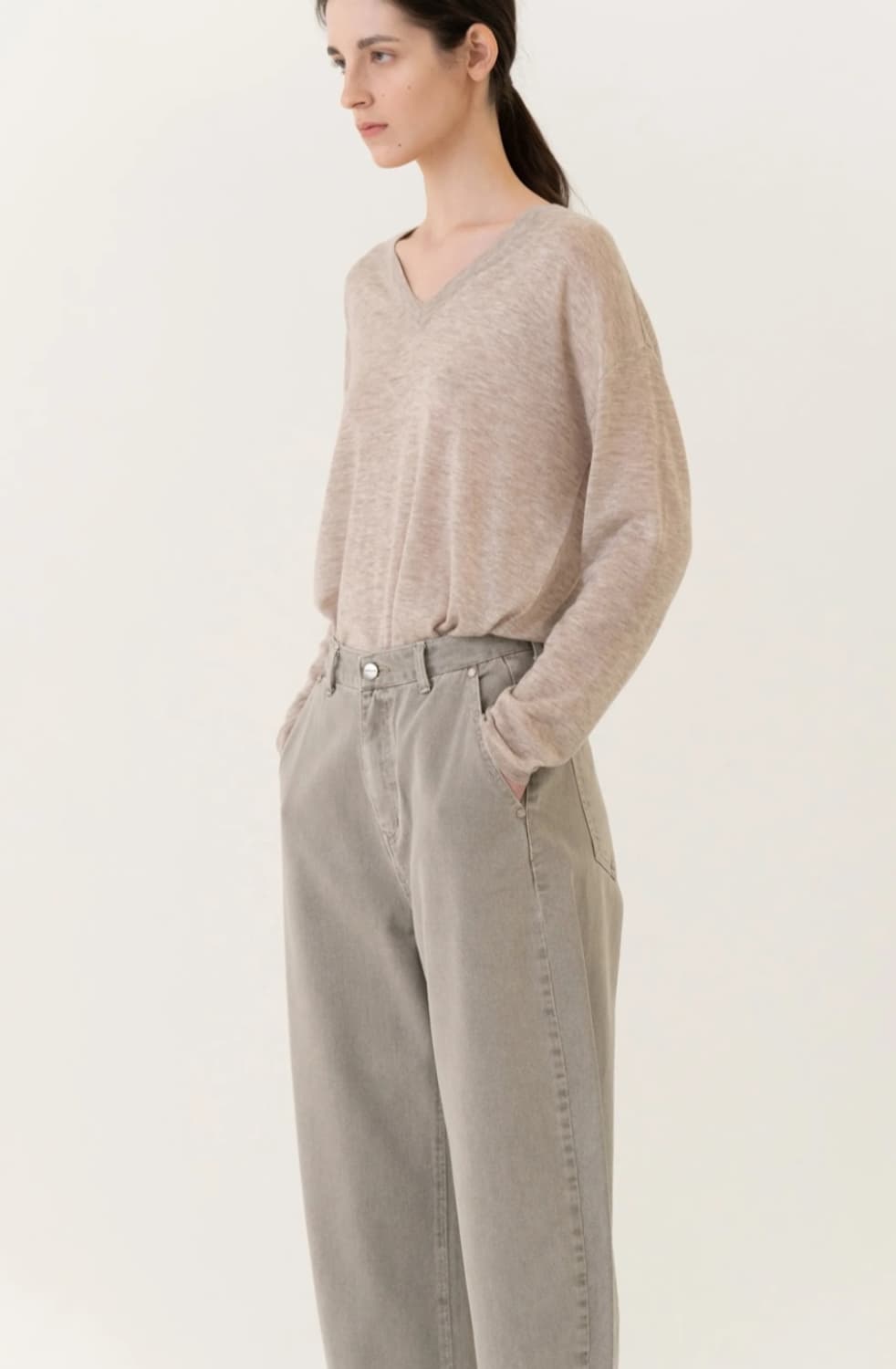 새상품)킨더살몬쉬셀 1사이즈 Schussel Jeans dustygray 상품이미지2