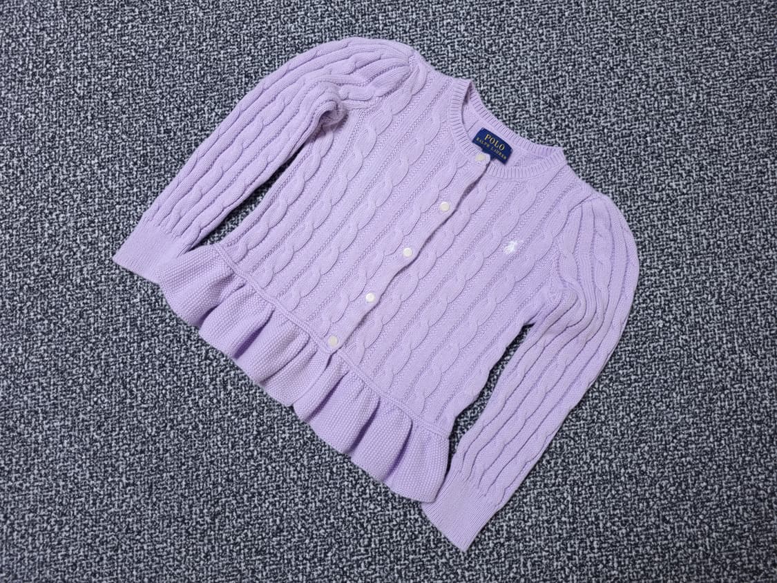 [무료배송][120]폴로 키즈 케이블 니트 가디건 상품이미지3