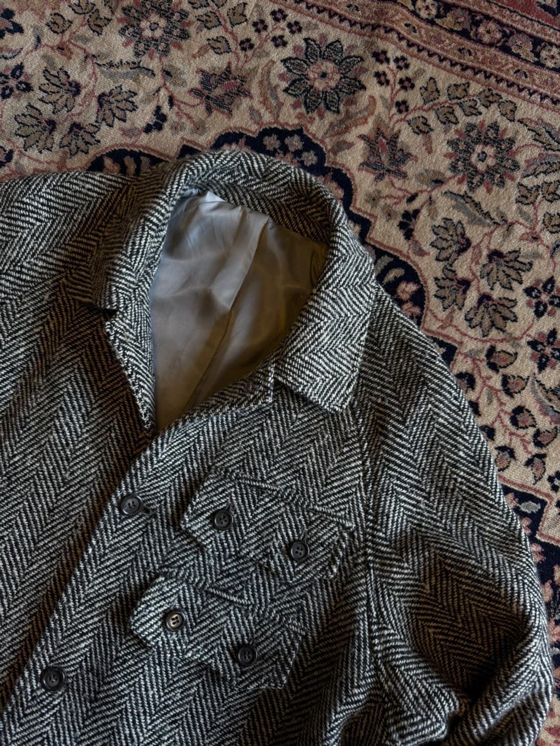 OHI 도네갈트위드 헤링본 코트 남성100 상품이미지2