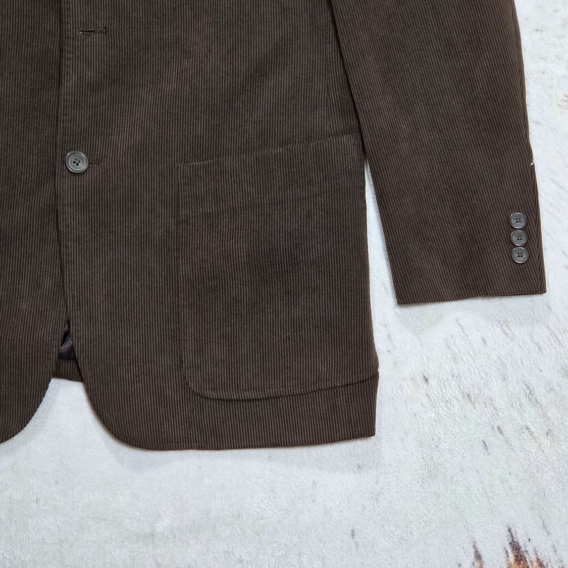 빈티지 브라운 코듀로이 골덴 블레이져 자켓 상품이미지3