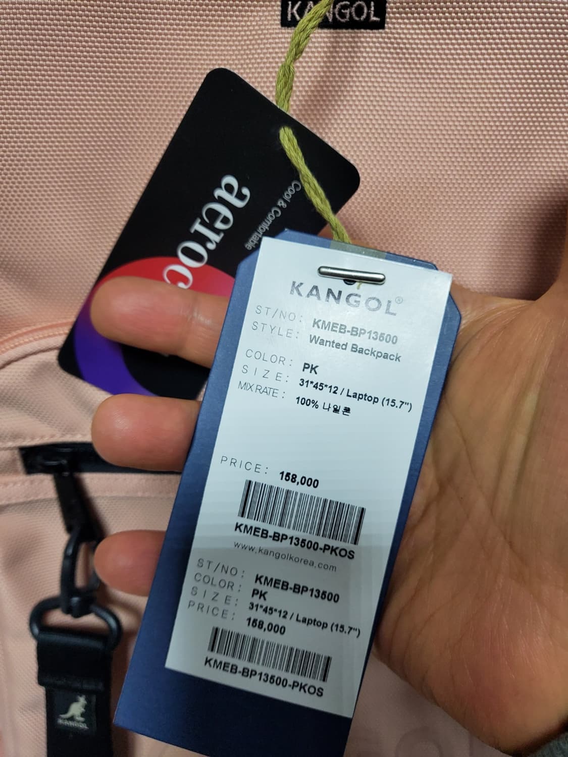 캉골 백팩 정품 미사용  상품이미지5