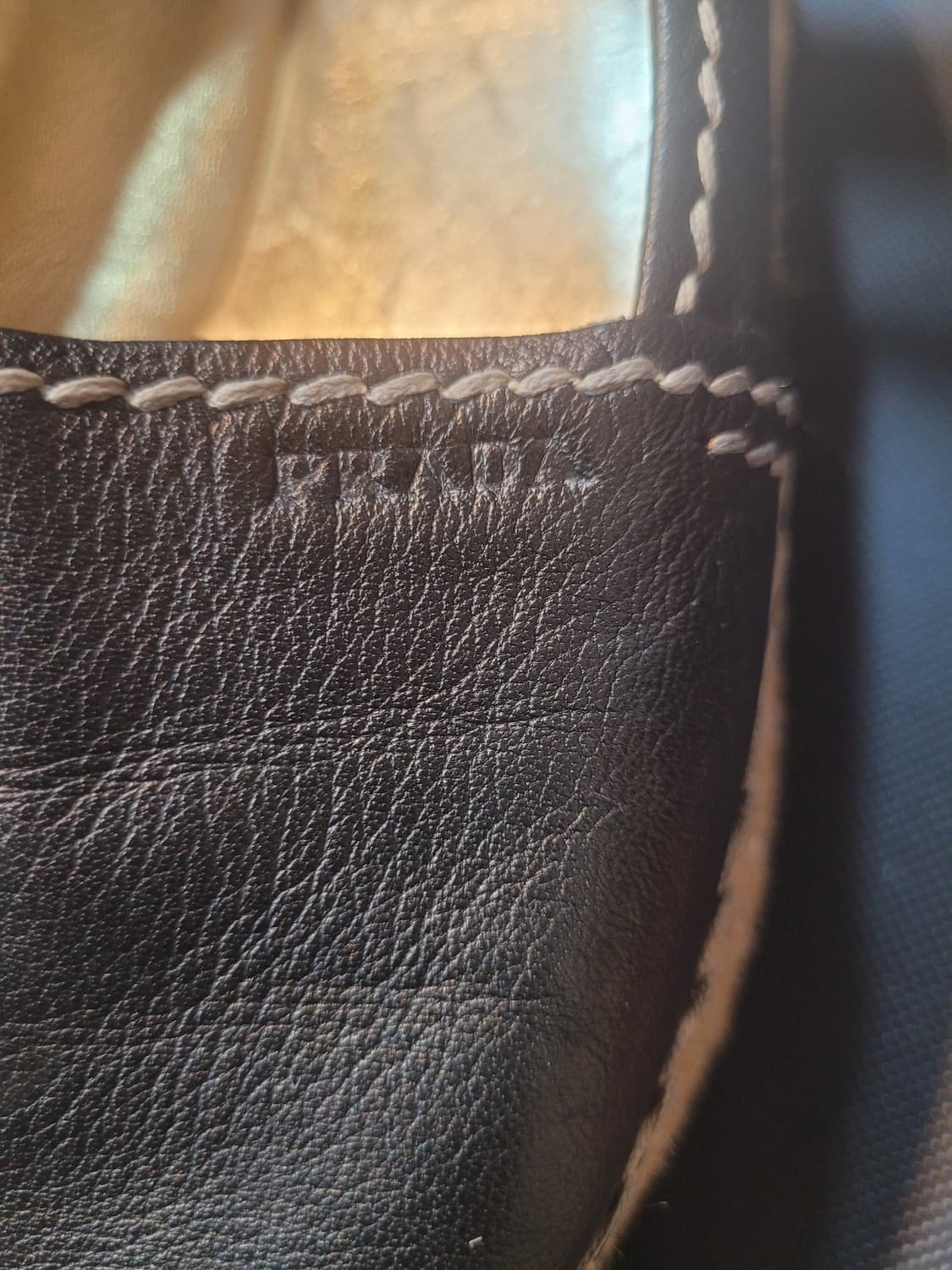 프라다(Prada) 블랙 가죽 오픈토 에스파드류 플랫 38 상품이미지2