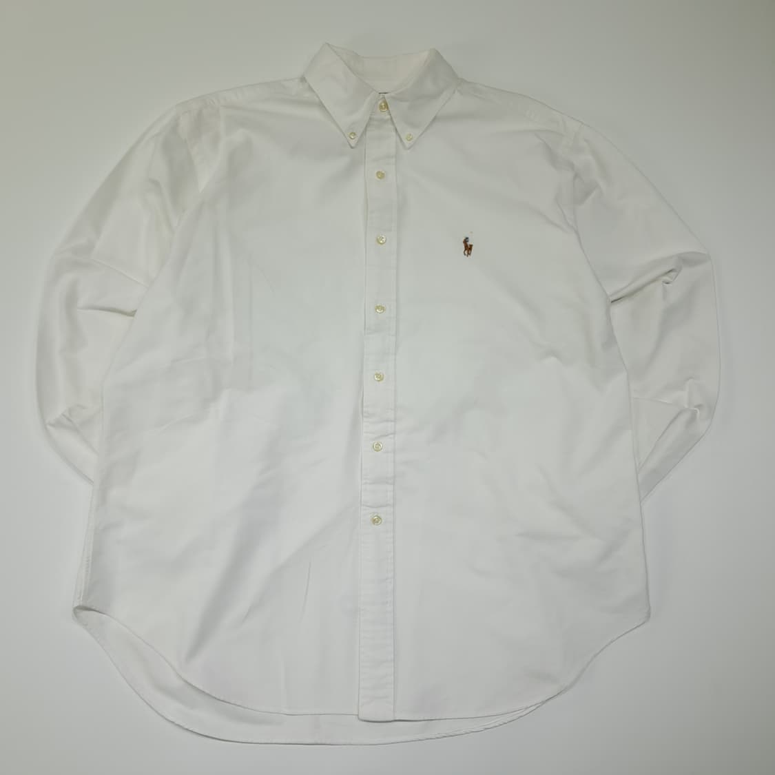 CL448 2XL 폴로 90s 코튼 멀티포니 버튼다운 화이트 셔츠 남방 상품이미지1