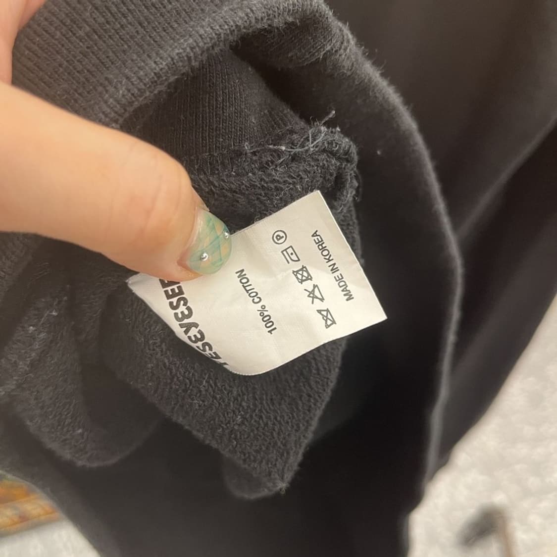 예스아이씨 프린팅로고 캐주얼 오버핏 후드티 100 C05513 상품이미지4