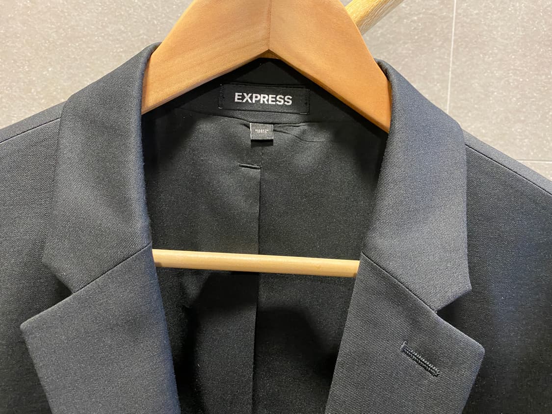 EXPRESS 세미 블랙 울 블레이저 (40) 상품이미지5