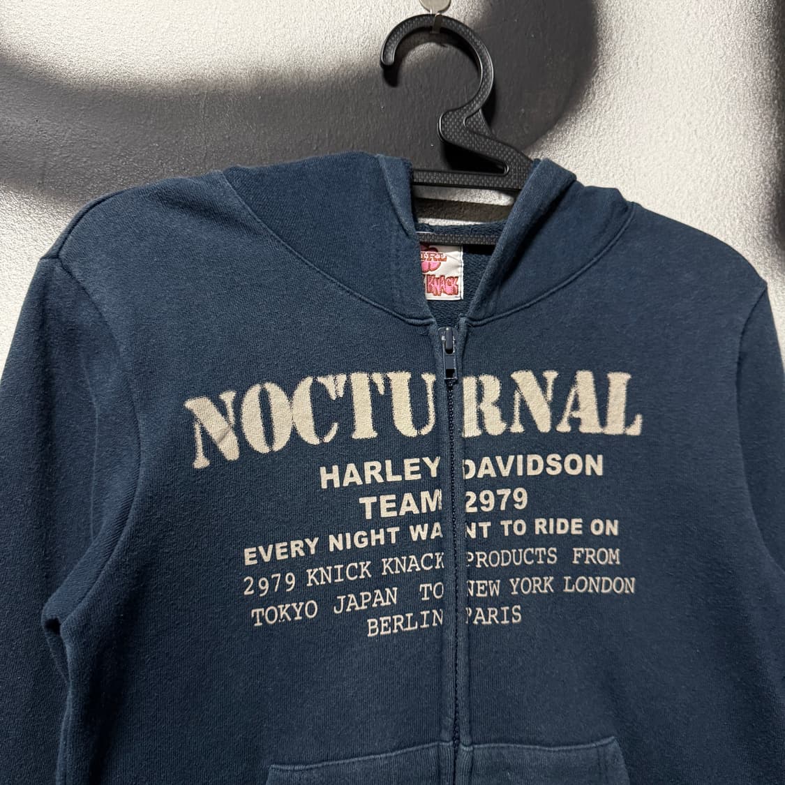 VTG 빈티지 y2k 빅 프린팅 딱붙핏 크롭 집업 후디 상품이미지3