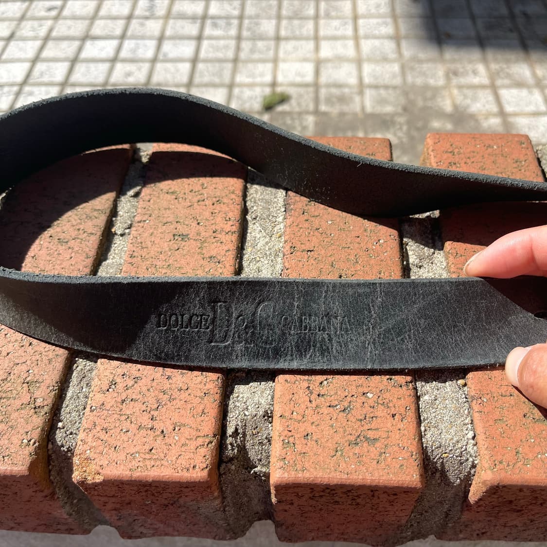 돌체앤가바나 블랙 레더벨트 상품이미지8