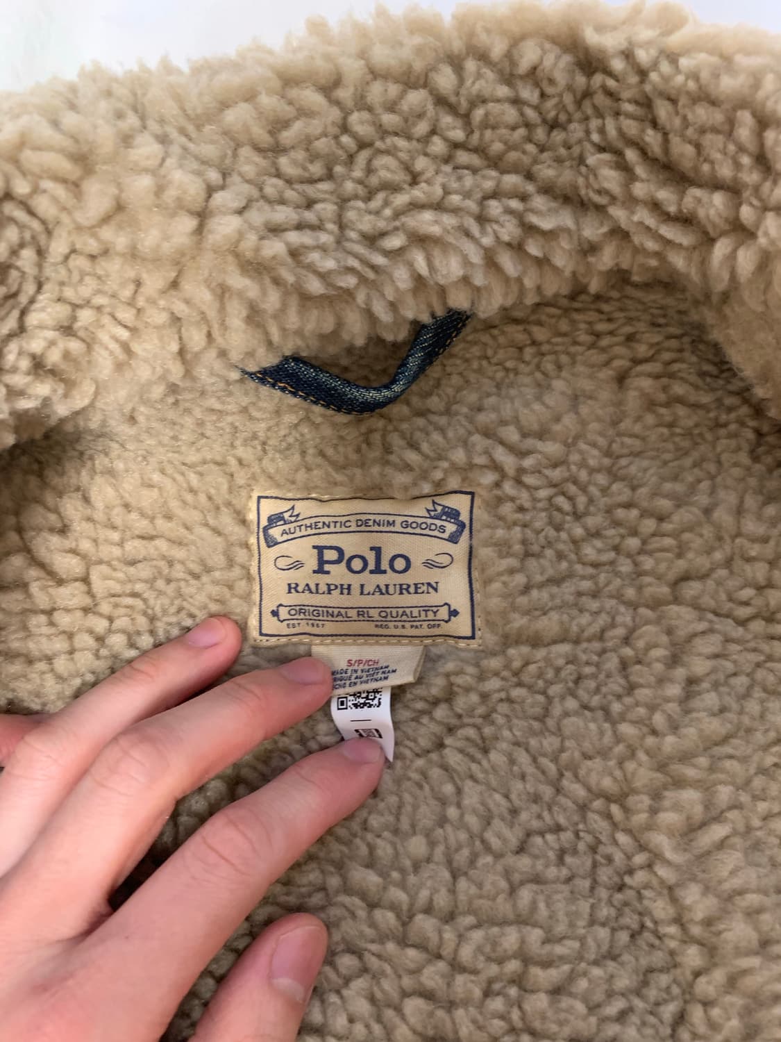 새상품) 폴로 데님 기모 자켓 s 상품이미지7