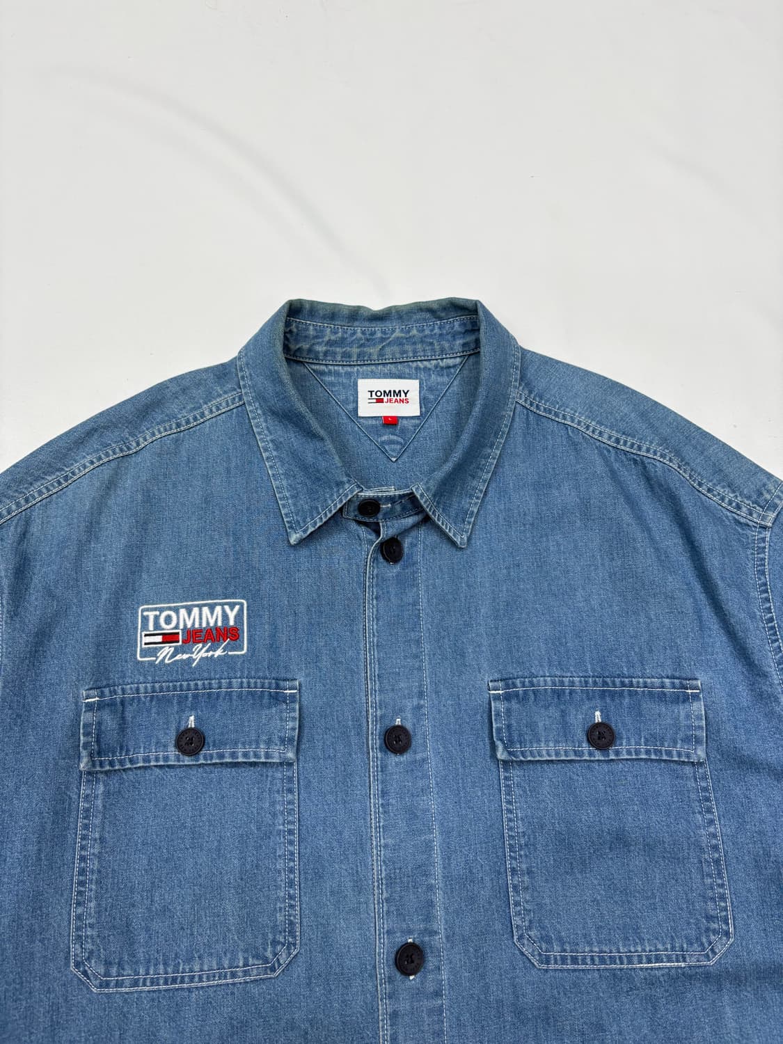 타미힐피거 백로고 쇼트 슬리브 워크 반팔 셔츠 상품이미지9