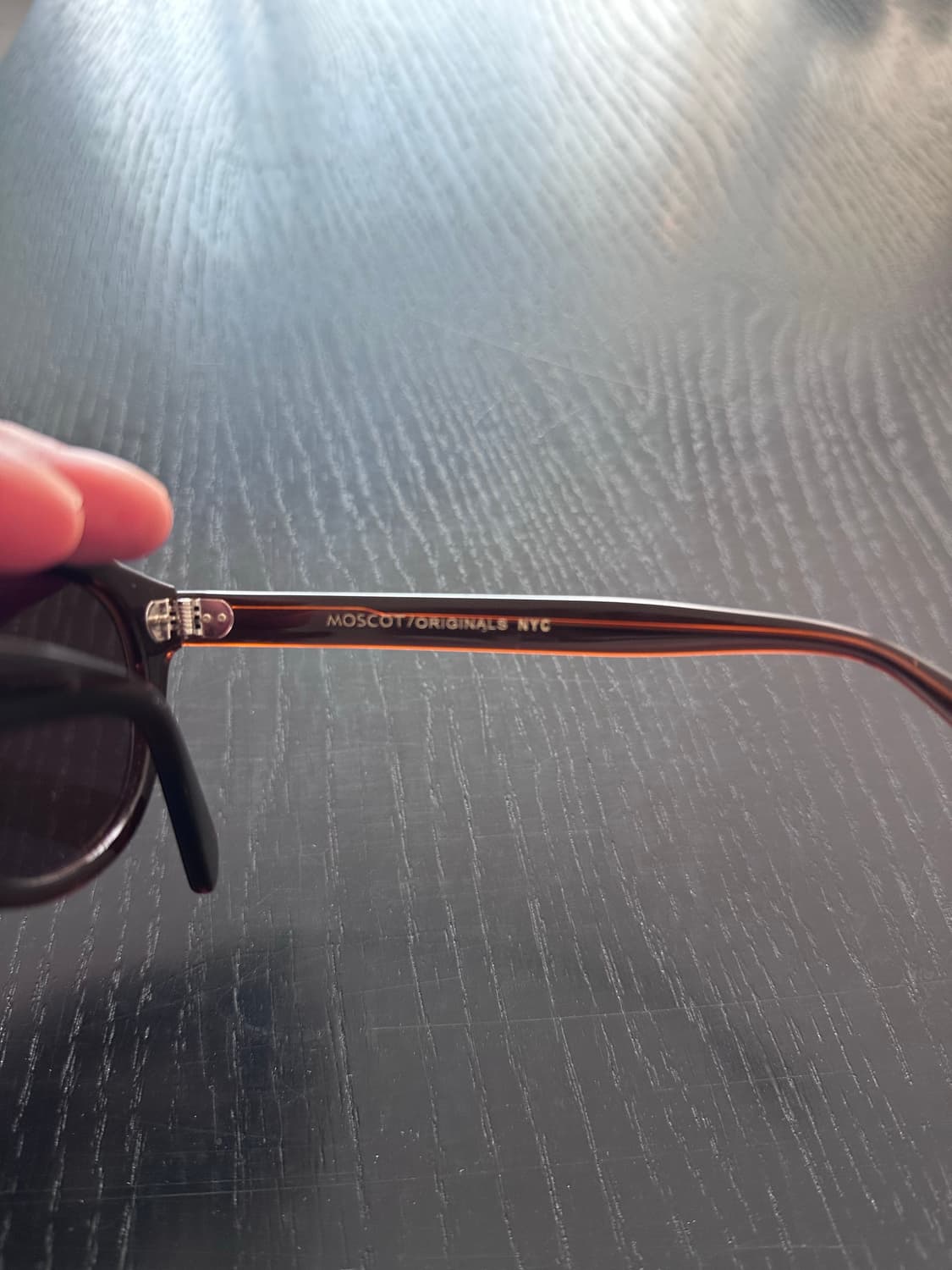 모스콧 렘토쉬 46 라이트 브라운 뿔테 선글라스 상품이미지2